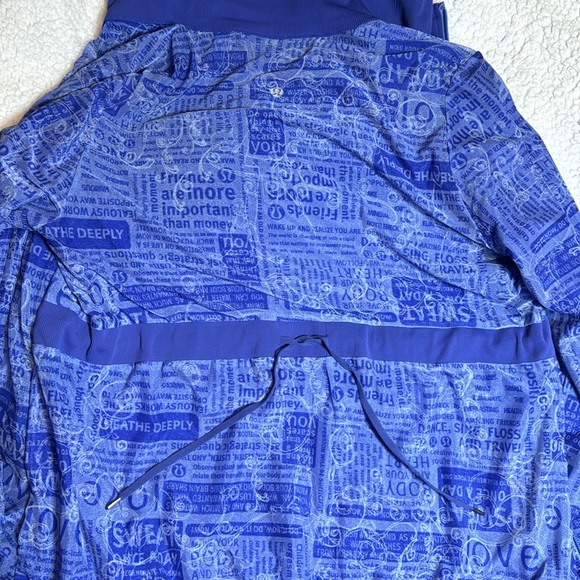 Lululemon Reversible Jacket/Manifesto-Dark Blue Size 6/8 - Picture 5 of 8